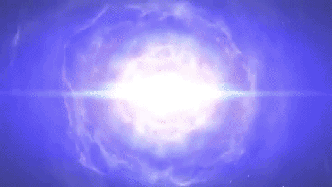 Doomed Neutron Stars Create Blast of Light and Gravitational Waves animated  gif