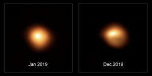 at the end of 2019 and the start of 2020, the brightness of the Betelgeuse dipped further than usual, to around 1.5
